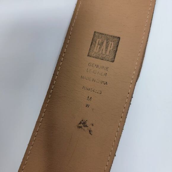 GAP Brown Leather Cinch Waist Belt, Medium - Picture 8 of 8